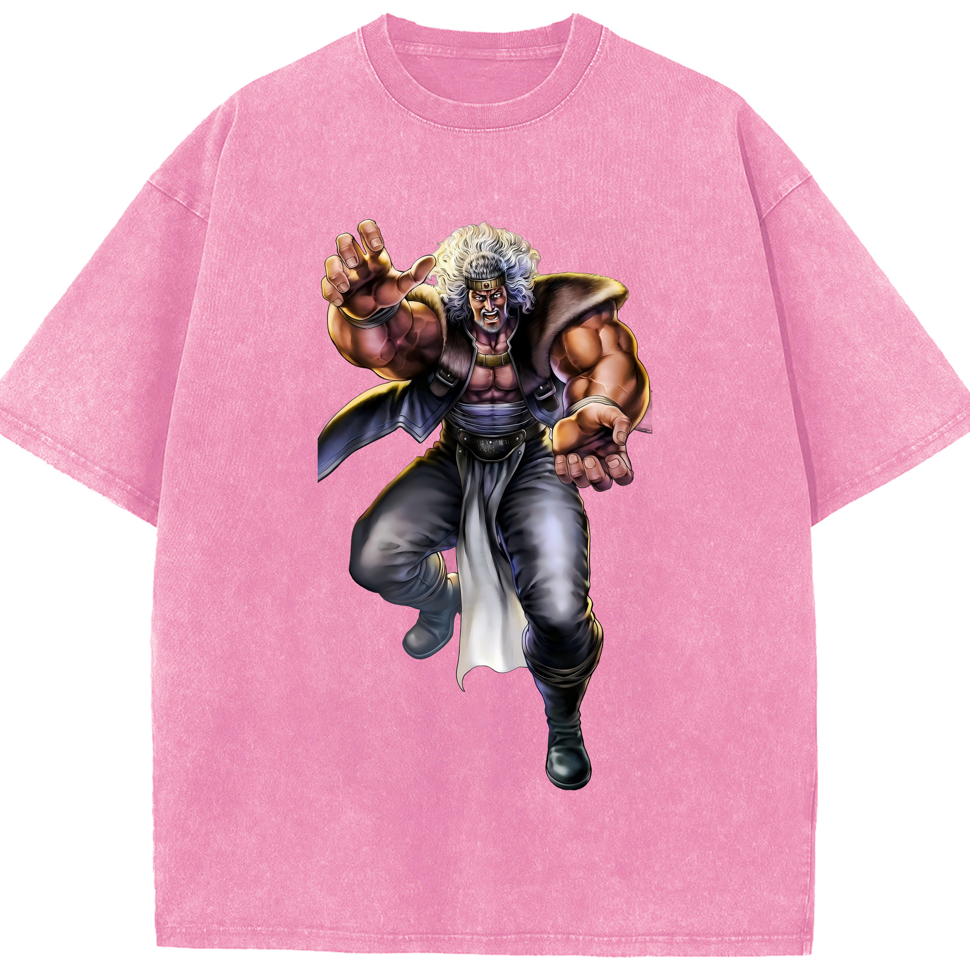 （画像用） 北斗の拳 Fist of the North Star 綿100% ヴィンテージ風 半袖Tシャツ（フロントプリント）